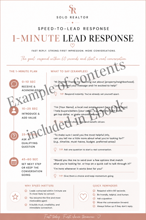 Ready to go Speed to Lead Response Pack